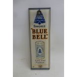 A rare Edwards, Ringer & Co. of Bristol 'Blue Bell' part pictorial glass finger plate in very good