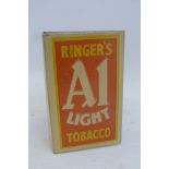 A Ringer's A1 Light Tobacco tin vesta case.