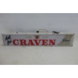 A Craven 'A' Filter rectangular narrow lightbox, 22 1/2 x 4 1/4 x 3 1/2".