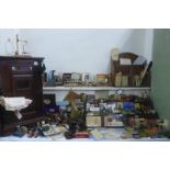 An extensive collection of Post Office related items to include a wooden postbox, scales, inks, an