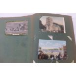 A postcard album containing mixed views including some local views of Box.