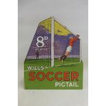 A Wills's Soccer Pigtail, showcard, 8 x 9 3/4".