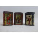 Three miniature cocoa sample tins including Epps's.