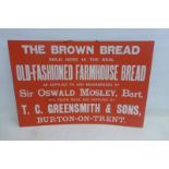 A T.C. Green, Smith & Sons of Burton-on-Trent Old Fashioned Farmhouse Bread rectangular showcard, 29