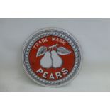 A small Pears Soap pictorial circular enamel sign, in excellent condition, 7" diameter.