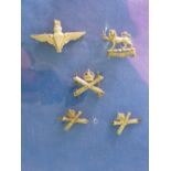 Regimental Badges: Three W.W.1 period Machine Gun Corps cap badges, G.& S. Co, 112 Regent St. W.,