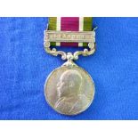 Tibet Medal, 1903-04, with Gyantse clasp, inscribed to: 342 Ghobu Khan Mehr Khan 12th Mule Corps,