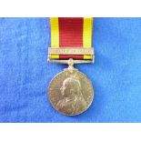 China War Medal, 1900 with Relief of Pekin clasp, inscribed to: 45 Sepoy Kasar Singh 1st Sikh Inf'y,