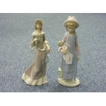 Four Lladro porcelain figures, including no.7650 Pocket Full of Wishes and no.1535 Sweet Dreams (4)