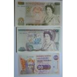 Banknotes; a quantity, UK, some Scottish, including five £50 (Somerset/Gill/Kentfeld); twelve £20;