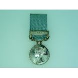 An Army of India medal, 1799-1826, with clasp for Ava, to "T. Brice, 13th Foot.", with ribbon,
