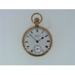 A 9ct gold Waltham Pocket Watch, circa 1928, with 23-jewels Waltham 'Maximus' movement, the circular