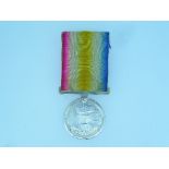 A Ghuznee medal, 1839, inscribed, to "Col'r Serg't J'n Roach 13th Reg't.", with ribbon.