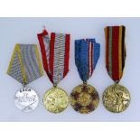 Four Russian medals; including 50th Jubilee Soviet Forces; W.W.2 Distinguished Service in Battle; 30