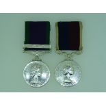 A pair of medals, awarded to 1927954 Cpl. M. A. Collison. R.A.F., comprising General Service