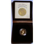 Elizabeth II gold Proof Sovereign, dated 1981, cased.