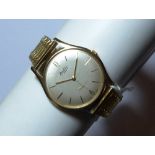 A 9ct gold Betima Star gentleman's Wristwatch, with Swiss 17 jewels movement, the circular