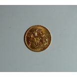 Elizabeth II gold Sovereign, dated 1968.