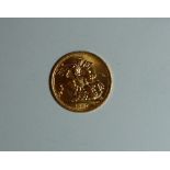 Elizabeth II gold Sovereign, dated 1967.