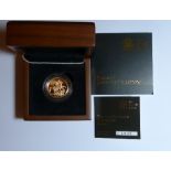 Queen Elizabeth II gold Proof Sovereign, dated 2013, cased, with 'The 2013 Sovereign Collection'