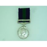 General Service medal, 1918-62, one clasp, Cyprus, awarded to 22549996 Sjt. L. Jackson. R.Sigs.