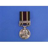 A Tibet medal, 1903-4, with clasp for Gyantse, to "3559 L. Cpl. G. Brickell 1st B'n. Ryl. Fusl'rs.",