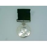 Volunteer Long Service medal, Victoria Regina, unnamed.