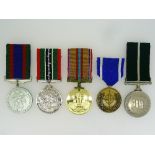 Five various medals, comprising Canada Voluntary Service medal, 1939-1945, International Prisoners