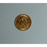 Elizabeth II gold Sovereign, dated 1966.