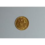 A George V gold Half Sovereign, dated 1912.