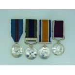 A group of four medals, awarded to S-Cr./S-Sgt. G. E. Dickenson, M.W.S., comprising a Delhi Durbar