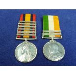 A pair of medals, awarded to 26384 Gnr. J. Taylor, 63rd Bty. R.F.A., comprising a Queen's South