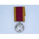 A China War medal, 1842, to "William Little. 98th Regiment Foot.", with ribbon, together with