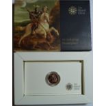 Queen Elizabeth II gold 'Bullion' Half Sovereign, dated 2009, boxed.