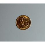 Elizabeth II gold Sovereign, dated 1967.