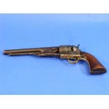 An 1860 Colt Army revolver, .44 calibre, with 8in barrel, matching serial numbers on frame,