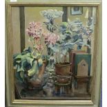 •Alixe Jean Shearer Armstrong (British, b.1894), Pot Plants, oil on canvas, signed "Shearer