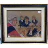 Elizabeth Cook (British, b.1948), 'Rosemary West is questioned by Richard Ferguson QC - Winchester