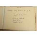 VISITOR'S BOOK - Signed by Steven Isserlis, Judith Hall, Sharon Gould, Academy of St. Martins in the