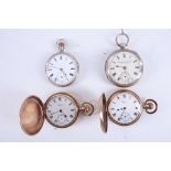 A late 19th Century hallmarked silver cased open face pocket watch by 'Lancashire Watch Co.',