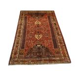 A Persian Qashqai carpet, South West Iran, 2.93m x 2.00m, condition rating A.