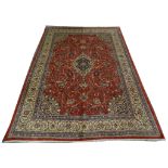 A Persian Sarouk carpet, Central Iran, 3.86m x 2.65m, condition rating A.