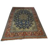 A Persian Isfahan carpet, West Iran, 3.65m x 2.65m, condition rating A.