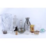A collection of late 19th and 20th Century crystal and glass items to include a French Baccarat