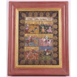 A Persian framed gouache, and a quantity of other assorted framed pictures, various.