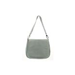 LONGCHAMP DUCK EGG BLUE SHOULDER BAG, canvas shoulder strap, 30cm wide, 25cm high