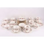 Anysley 'Grotto Rose' bone china tea service (Qty).