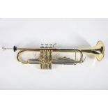 A cased trumpet by John Packer model no. JP151.