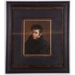 An oil painting portrait of foremost Russian poet Vasily Andreyevich Zhukovsky, b. 1783, d. 1852, 24