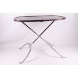 A Citterio low folding table, Italy c.1960, designed by Antonio Citterio, and manufactured by